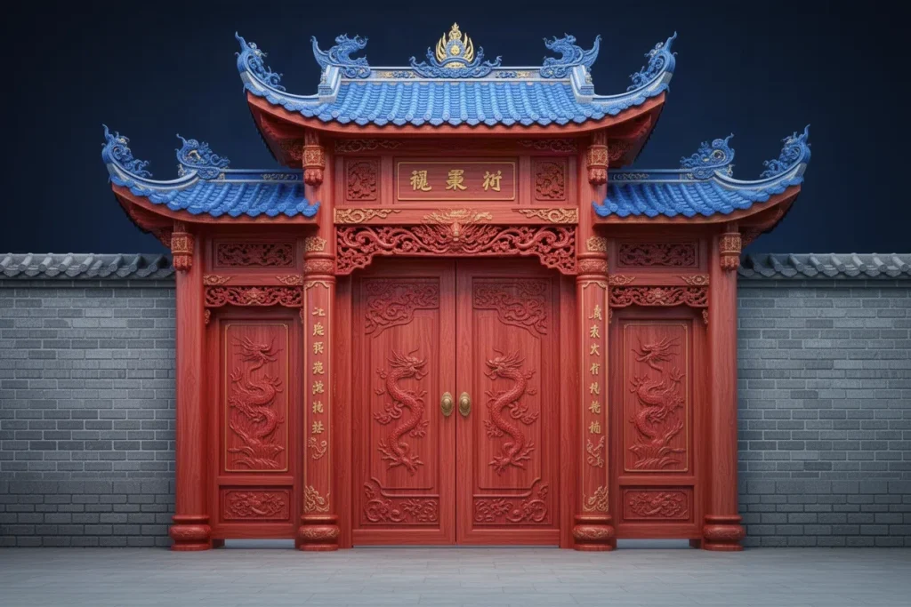 Ảnh minh hoạ cổng tam quan gỗ cho mục tổng quan đá gà 789BET