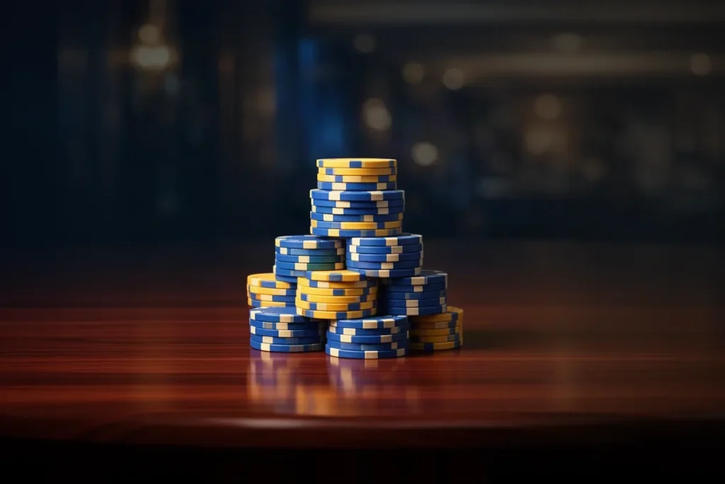 Ảnh minh hoạ chồng chip tròn cho mục kinh nghiệm casino 789BET