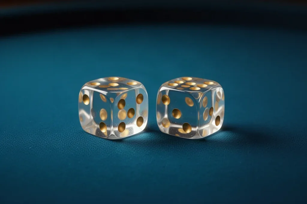 Ảnh minh hoạ hai viên xúc xắc cho mục luật chơi casino 789BET