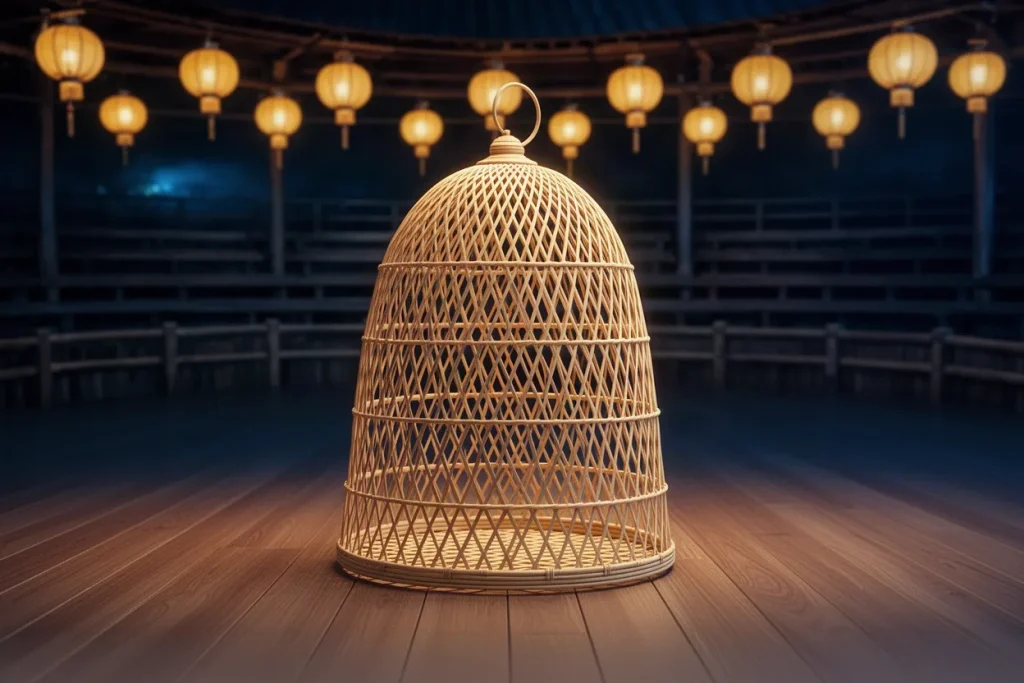 Ảnh minh hoạ lồng tre đan cho mục hỏi đáp đá gà 789BET